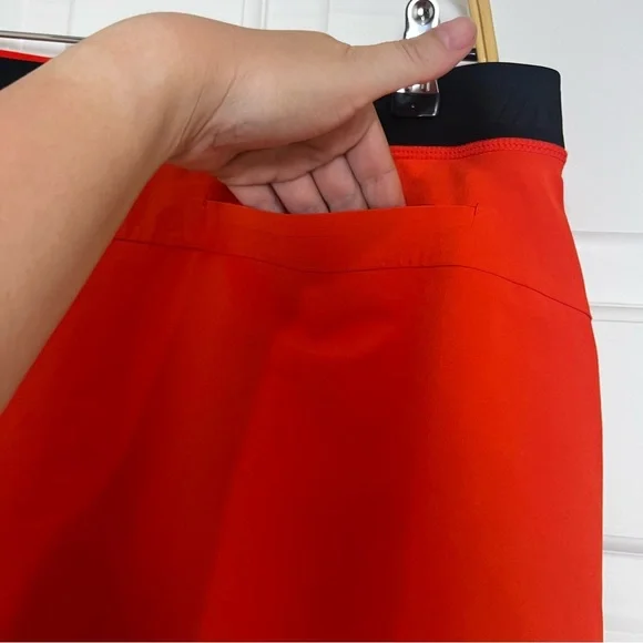 Nike Red Mini Skirt with Silver Logo - Picture 7 of 7